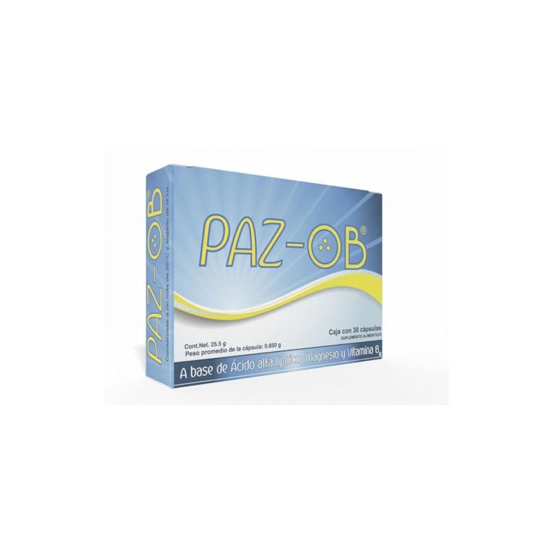 Paz Ob Suplemento Alimenticio, 30 Cápsulas