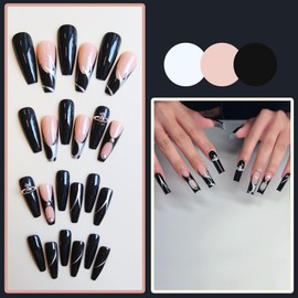 Press On Nails Colorful Acrylic Short Press On Nails Kits Nail Stickers Glue-on Nails Reusable Ready to wear Fake Nails for Women (Westwood)