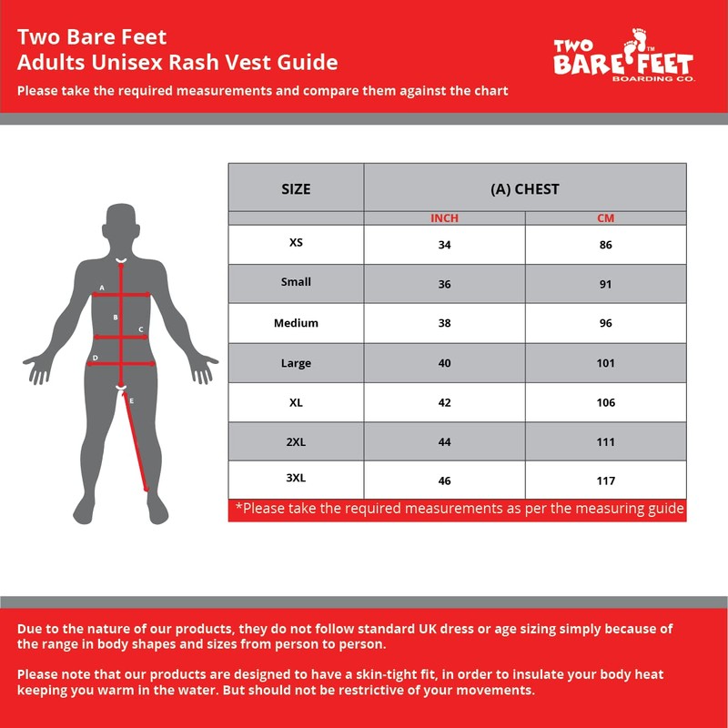 Two Bare Feet Adults Thermal Fleece Lined Rash Vest Short