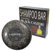 Black Castor Solid Shampoo Bar for Scalp Health & Damaged Hair Soap Shampoo 5ea