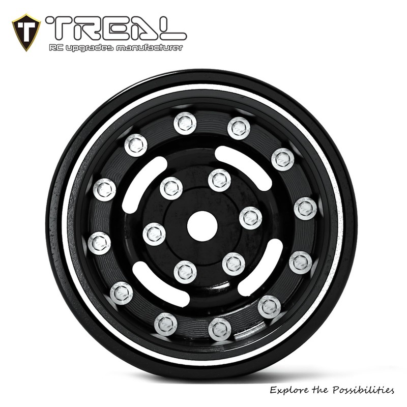 TREAL 1.0 Beadlock Wheels Deep Dish Rims (4P) for SCX24