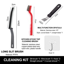 Mengger Joint Brush, 10 Pieces Split Cleaning Brush with Hard Bristles, Corner Cleaning Brushes, Joint Cleaning Brush, Multifunctional Crevice Cleaning Brush, Corners, Multi-Purpose Cleaning Brush,