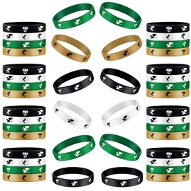 24 Pieces Dragon Party Favors Dragon Party Rubber Bracelets Dragon Themed Silicone Wristbands Prints Rubber Bracelets Colored Stretch Wristband for Dragon Themed Party Birthday Supplies Present