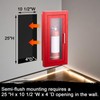 Zonon 1 Pcs Semi Recessed Fire Extinguisher Cabinet Industrial Architectural