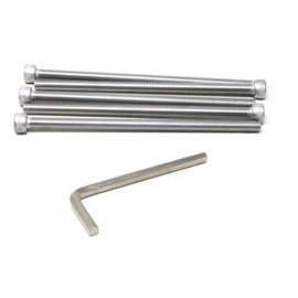 iexcell 5 Pcs M8 x 150mm Thread Pitch 1.25 mm Stainless Steel 304 Hex Socket Head Cap Screws Bolts Kit