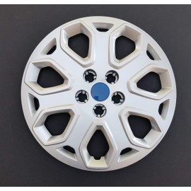 New Wheel Cover Hubcap Replacement Fits 2012-2014 Ford Focus; 16 Inch; 7 Y Spoke; Silver Color; Plastic; Push On (1-Piece)
