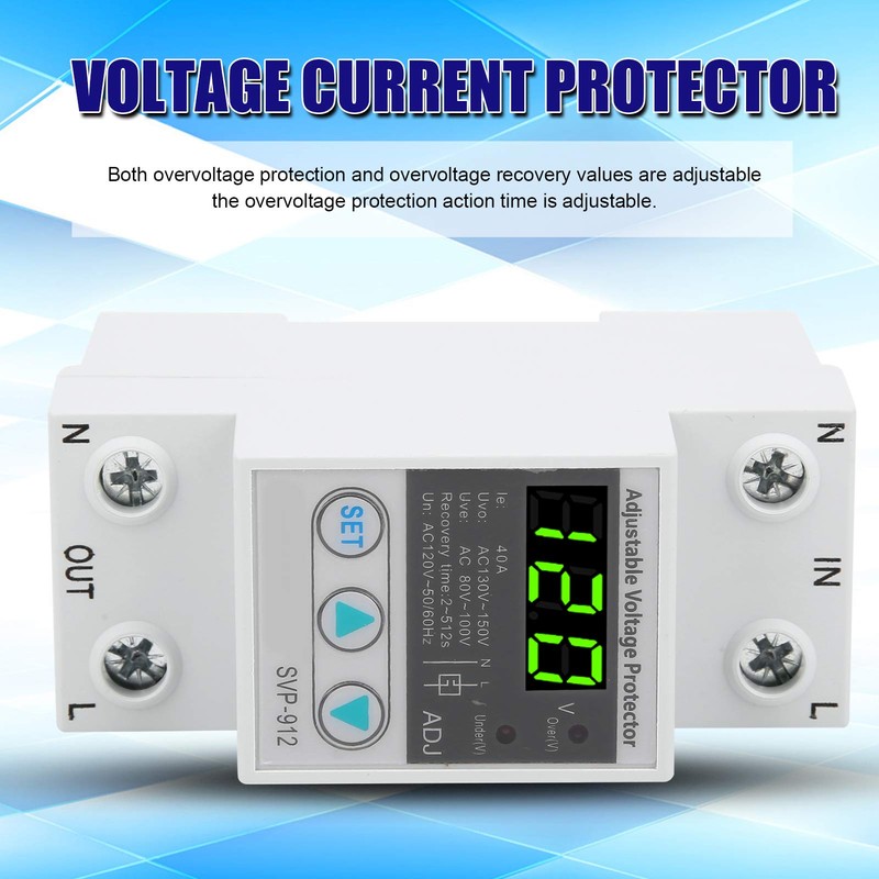 Kodrily Under Voltage Protector Relay, SVP912 120V AC Voltage Stabilizer,