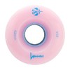 Luminous LED Quad Roller Skate Outdoor Wheels (4 Pack, Pink