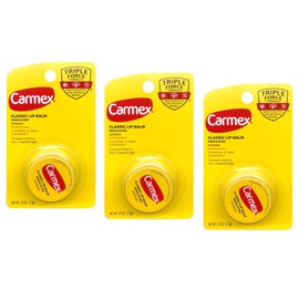 Carmex Bálsamo labial clásico medicado, 0.25 oz (paquete de 3)