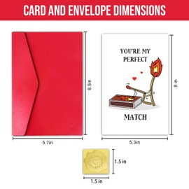 Funny Birthday Card for Girlfriend Wife, Internet Love Valentine’s Day Card, Valentines Day Her Women, You Are My Perfect Match, For Husband Wife Boyfriend Girlfriend Mum & Best Friends