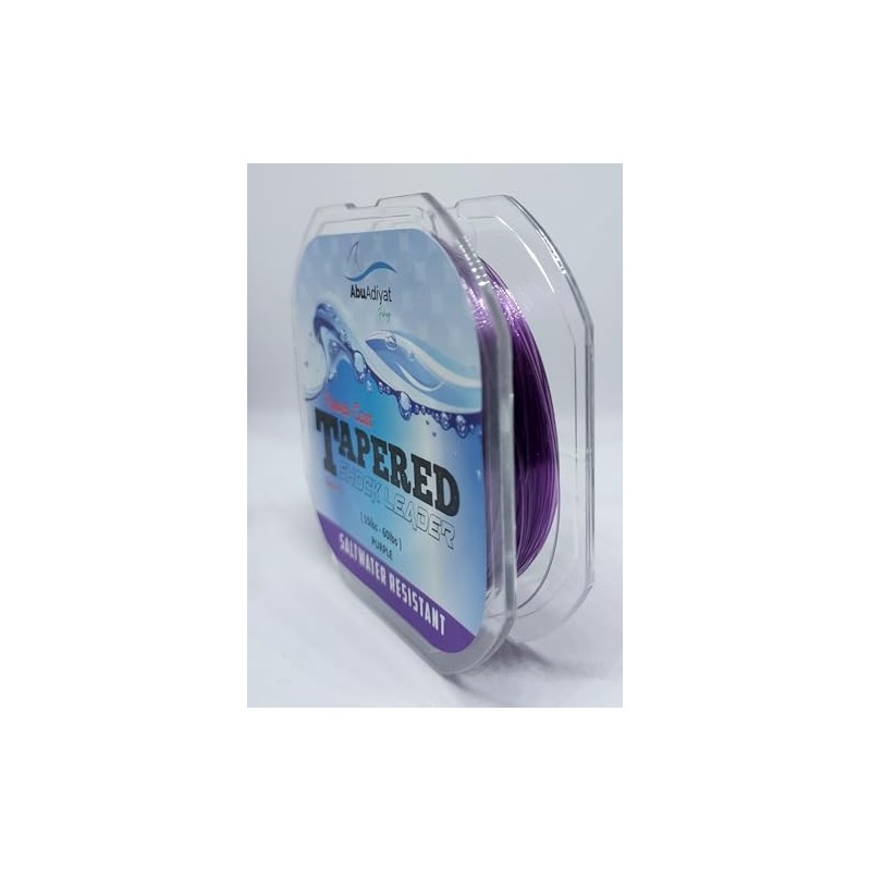 AbuAdiyat fishing Power CAST Tapered Shock Leader (13mX5) (Purple, 15-60lbs)