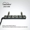 Brenner piezo-one saddle for Tele 4 hole ashtray bridge -