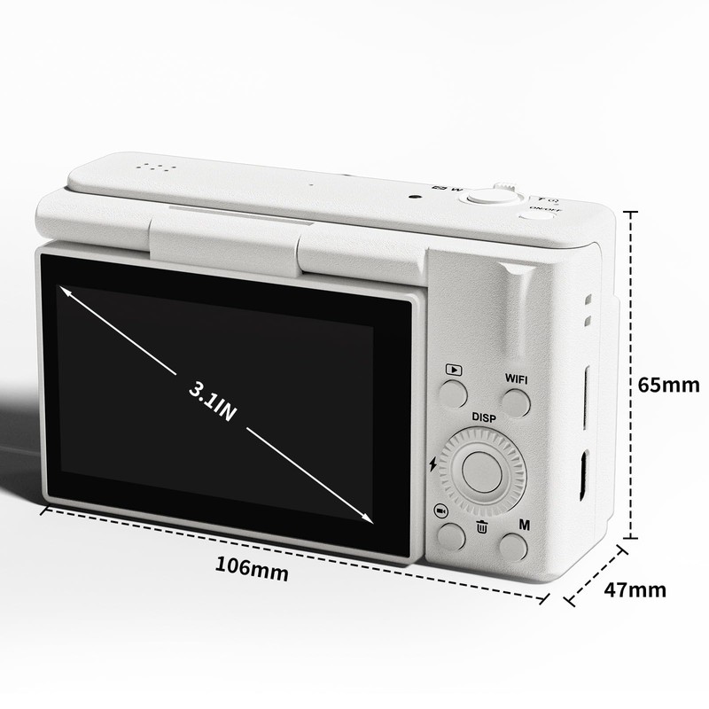 2K Digital Camera with 48MP Multi-Filter 16X Zoom Anti Shake,