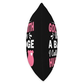 Goldsmith Spouse Worker Wife Gift Goldsmith Wears A Badge I Call Him Hubby Funny Couple Throw Pillow, 16x16, Multicolor