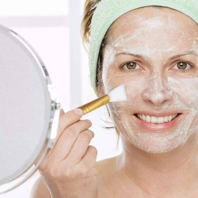 Veraly 3 Pinceles Faciales De Silicona Aplica Mascarillas Cremas