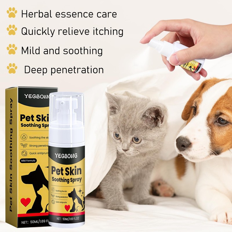 Wanban 2pc Pet Skin Treatment Spray for Dogs and Cats