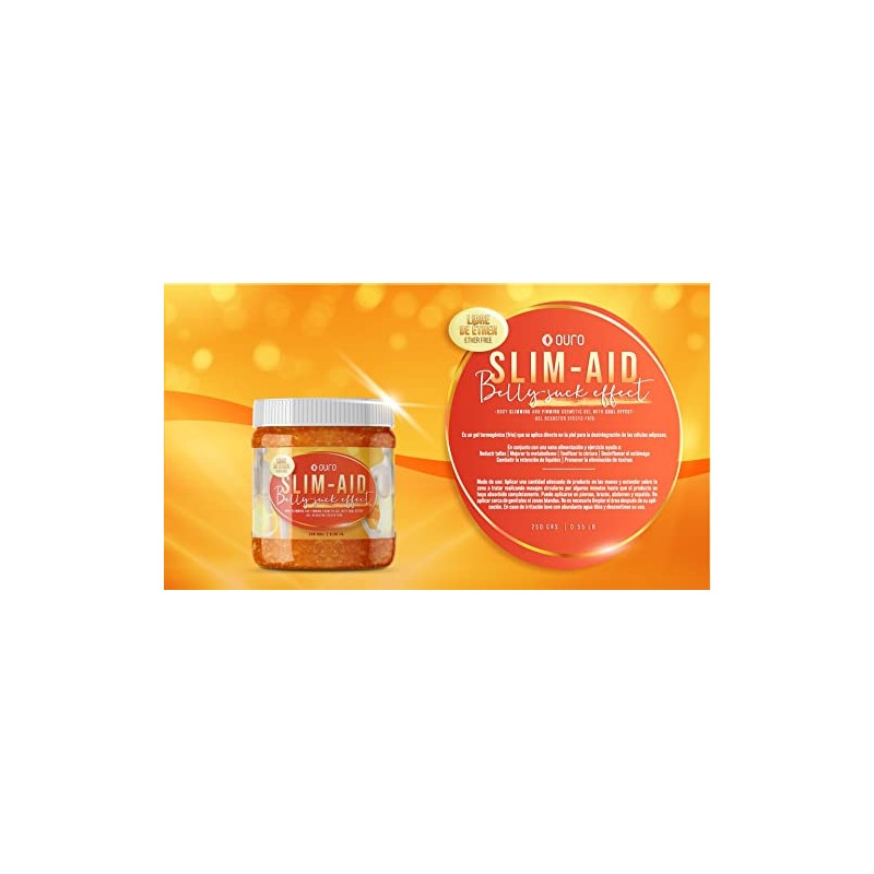 Ouro Gel Cosmético Reafirmante Adelgazar Cuerpo Efecto Succión Vientre 250