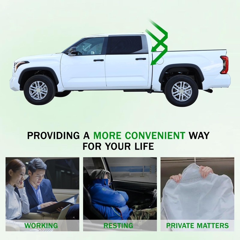 LLKUANG 100% Protection from Bugs for Toyota Tundra 2007-2025 Shade