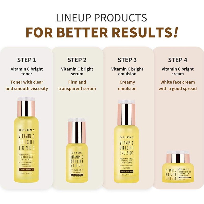 ORJENA Vitamin C Bright Serum - Brightening Effect, Glowing Skin,