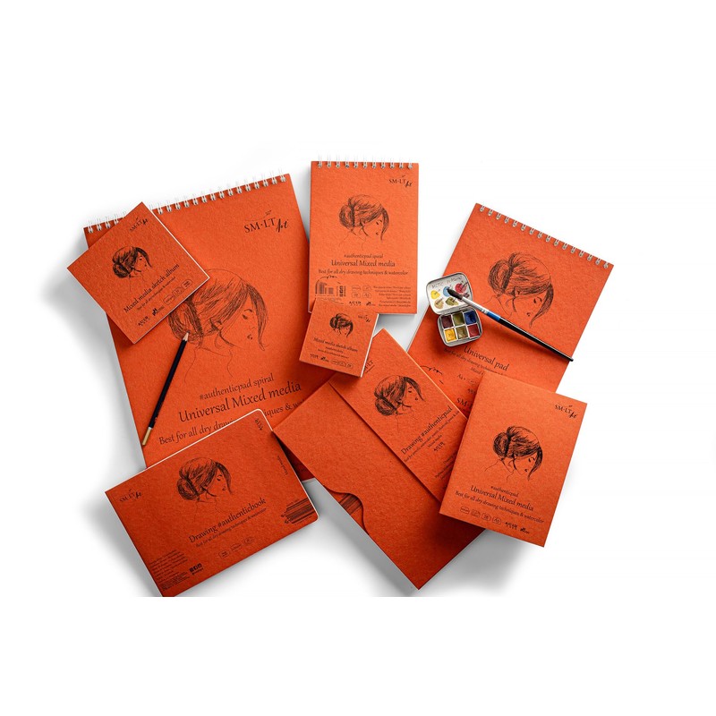 SM-LT SM58890 Drawing Book, Mixed Media, 14 x 14 cm