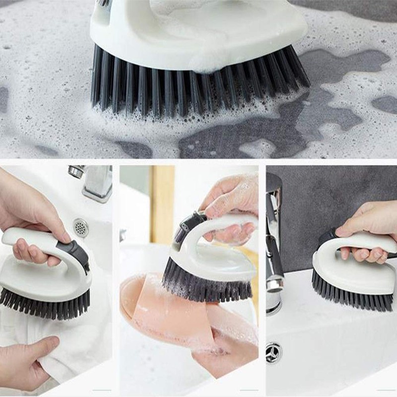 Cleaning Brush,Scrub Brush for Scrubbing Bathroom Floor Carpet White