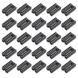 MECCANIXITY 80Pcs DIP IC Chip Socket Adapter 14 Pin IC Assortment Kit 2.54mm/0.1" Pitch for Breadboard Project, PCB Board Design