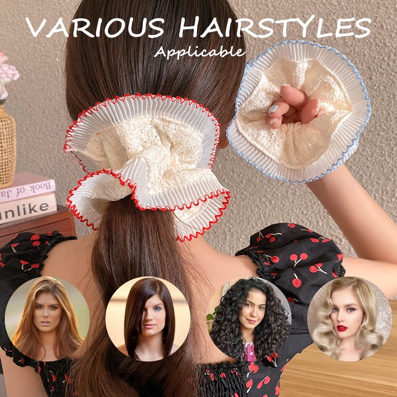 HTTDSLF 5 Stück Haargummi de Elastische, Haargummis Scrunchies für Damen,