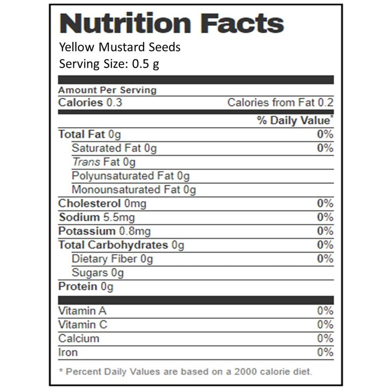 Aiva Yellow Mustard Seeds (5 LB) Bulk – Pungent &
