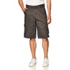 Southpole Men's Ripstop Belted Cargo Shorts, Dark Grey, 42