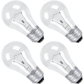 Eclolumi Light Bulb A15 40W Incandescent Mini-Standard Shape with E26 Standard Medium Screw Base for Refrigerators, Ovens, 110V, Dimmable, 2700K Warm White (A15-6p)