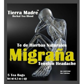 Tierra Madre,Natural Herbal Tea Blend,Te Migraña,Migrai