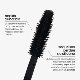 Sarelly Horse Lashes Máscara de Pestañas Waterproof Voluminizadora, Negra Intensa, Fórmula Vegana con Pantenol y Aceite de Ricino, 11.5 g