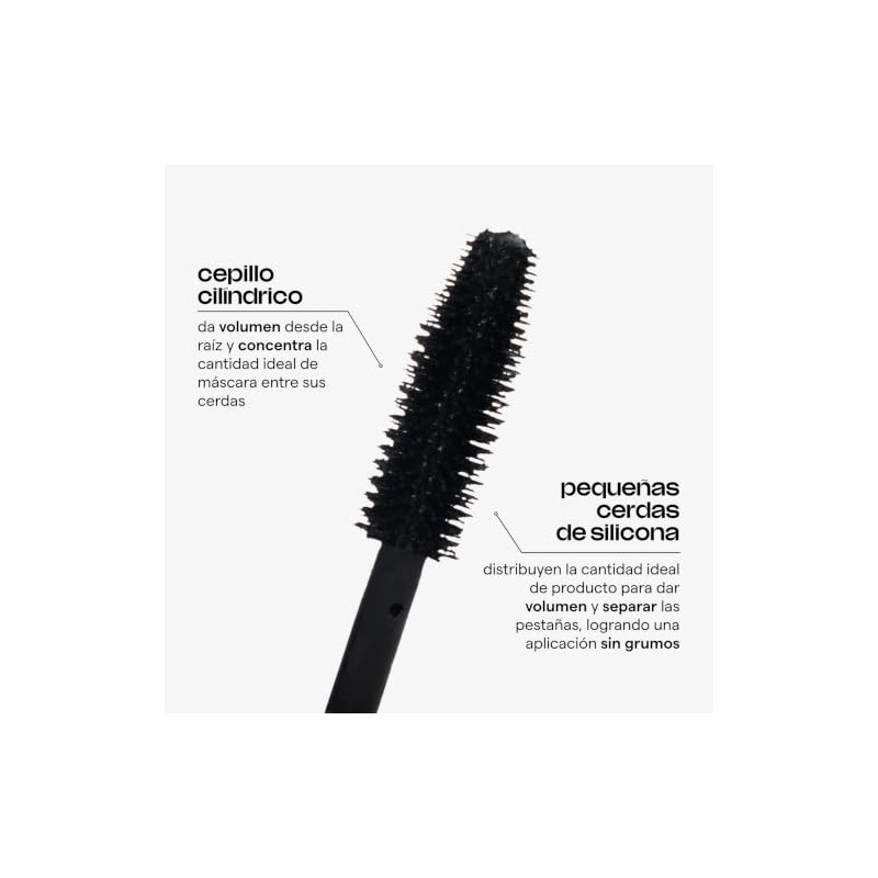 Sarelly Horse Lashes Máscara de Pestañas Waterproof Voluminizadora, Negra Intensa,