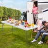 ZENY Plastic Folding Table 6 Foot, Portable Picnic Table with