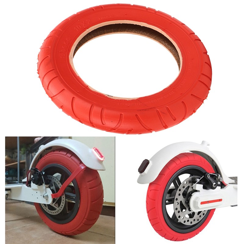 10x2 Red Inflatable Outer Tyre Rubber Tire Replace for Xiaomi