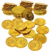 WANGZAIZAI Pack of 100 Gold Coins, Pirate Treasure Gold Coins