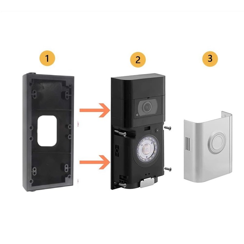 Adjustable 30 to 55 Angle Mount Compatible Video Doorbell 1st/2st/3st/4st,