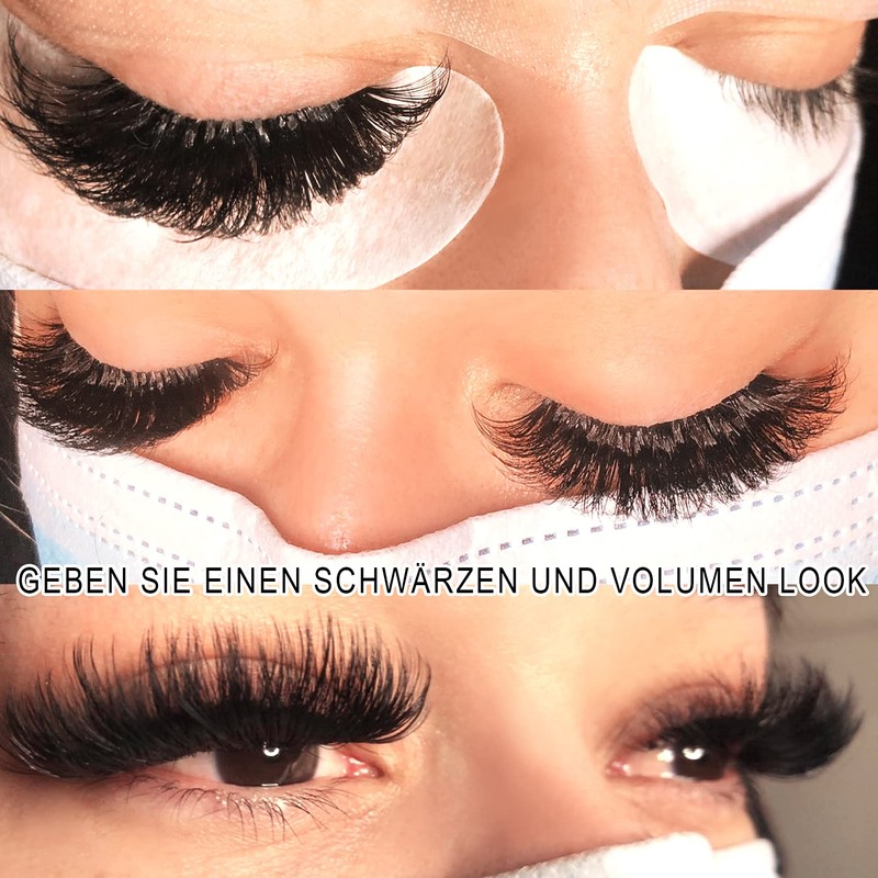 Self-Fanning Eyelashes, .03 .05 .07.10, Easy Fan Lashes for Volume