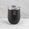 Robert Irvine Insulated 12 oz Black Wine Tumbler - Set