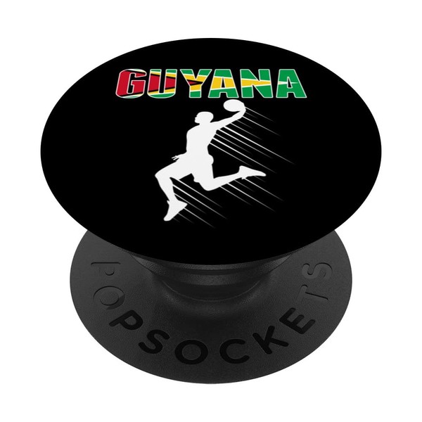 Guyana Basketball Fans Trikot Guyanese Flag Slam Dunk Sport PopSockets