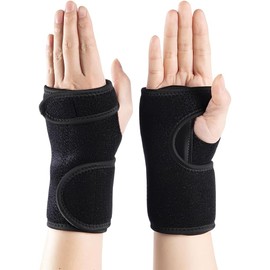 Muñequeras de Soporte, VEKENSEE 2Pack Muñequeras Deportivas Ajustable Muñequera Transpirable, Muñequeras Hombre y Mujer, Soporte ligero y transpirable