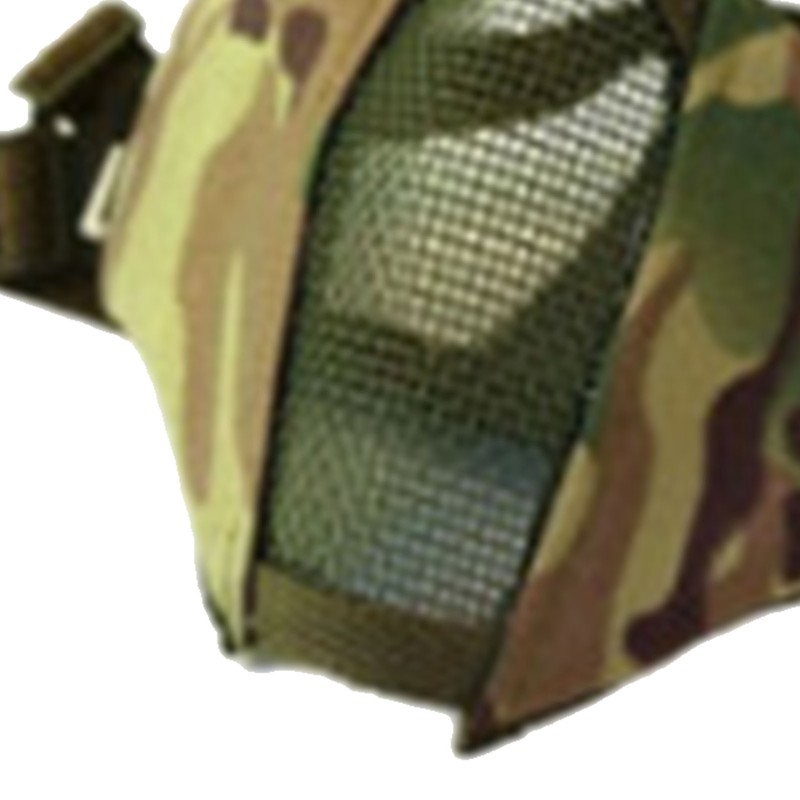 Steel Mesh Protective Face Shield Half Face Oxford Cloth Breathable
