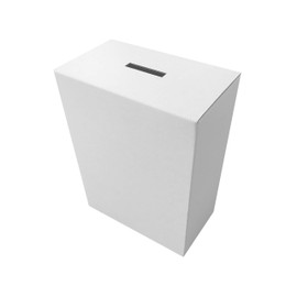 Cash on Delivery, Fund Raising Box White Solid A4 Paper is possible to Design & So Much Change Surface Durable and Practical, 1.5 mm, White, Cardboard