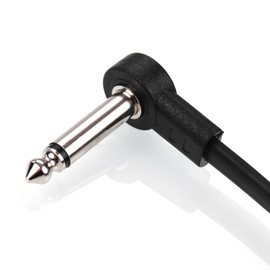 Ggiant AC-8 Guitar Effect Pedal Flat Patch Cables 6 Inch Length with 1/4 Inch Right Angle Connectors Patch Cable Kit 4 Packs