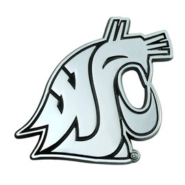 FANMATS 22848 Washington State Cougars 3D Chrome Metal Auto Emblem