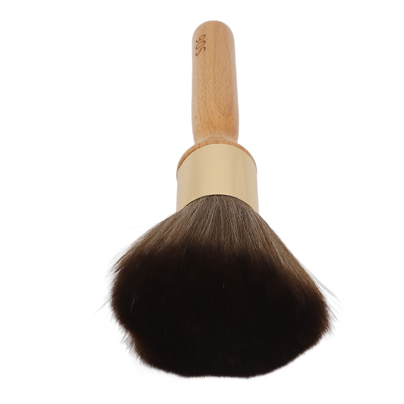 Neck Duster Brush Beech Wood Ergonomic Handle Portable Broken Hair