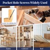Pocket Hole Screws #8 x 1-1/2", Goobetter 100 Pcs Pocket