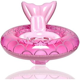 ZEYGLXC 2023 Nuevos Flotadores de Piscina para Bebé Sirena, Anillo Inflable para Natación con Asiento y Mango para Bebés, Niños Pequeños y