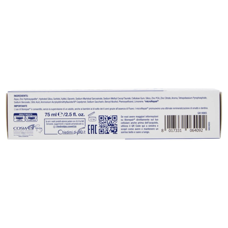 Biorepair: Dentifricio per la Notte (Intensive Night Repair) Toothpaste with