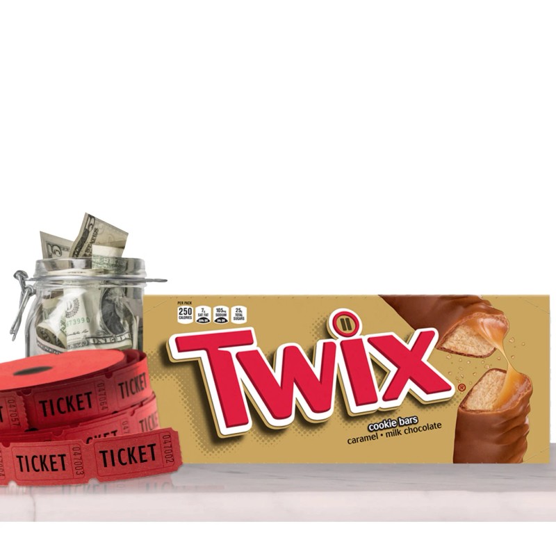 Twix Caramel Cookie Chocolate Candy Bar, Full Size, 1.79 Oz,
